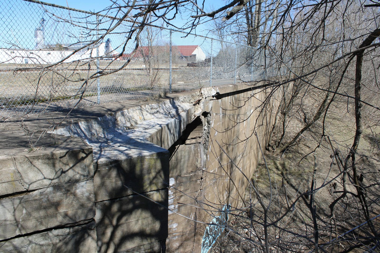 Looking north